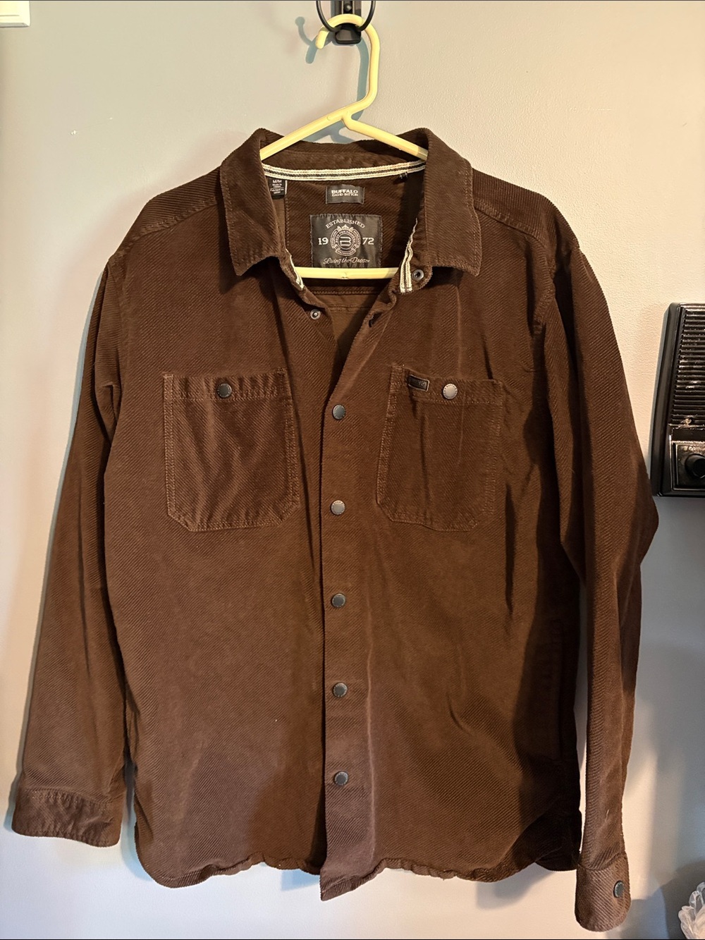 Buffalo David Bitton Brown Corduroy Shirt Jacket